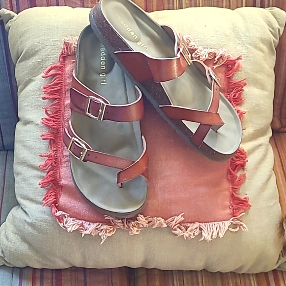 NWB Madden Girl Bryceee brown slide sandal - Picture 2 of 7